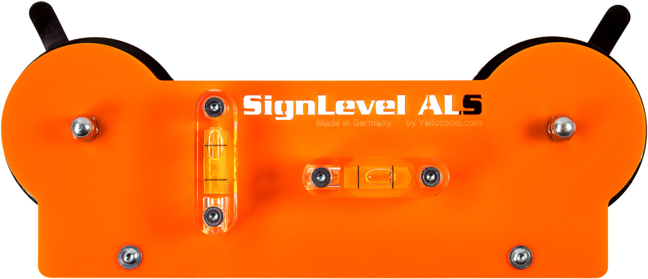 Yellotools SignLevel ALS  Alignment aid for sign mounting