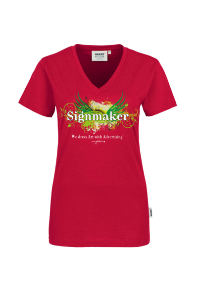 Damen T-Shirt Tools GreenWings Red | Yellotools