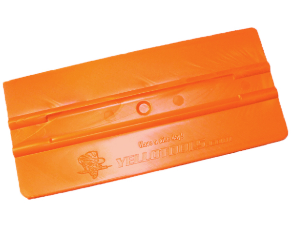 Yellotools YelloMaxx Orange 6" plastic squeegee