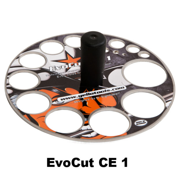 Yellotools EvoCut CE1 circle cutting template for car wrapping films