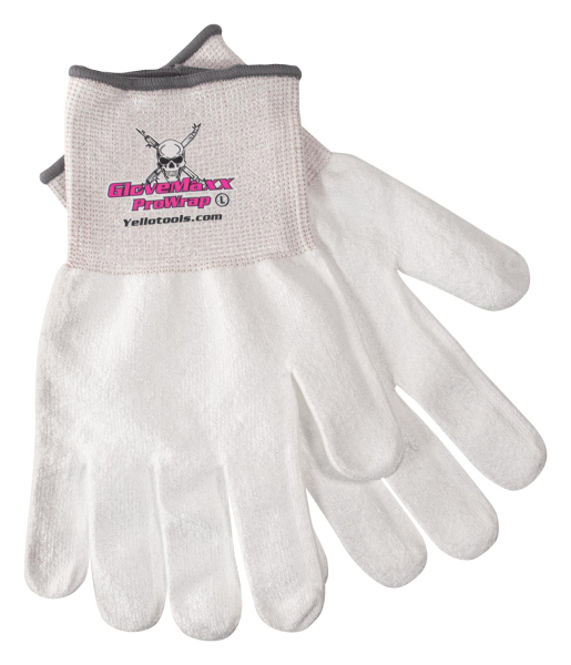 Yellotools GloveMaxx ProWrap Pink | vinyl application gloves with pink lettering