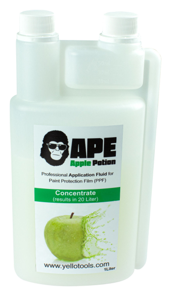 Yellotools APE ApplePotion | Verklebeflüssigkeit für Lackschutzfolien 1 Liter Flasche