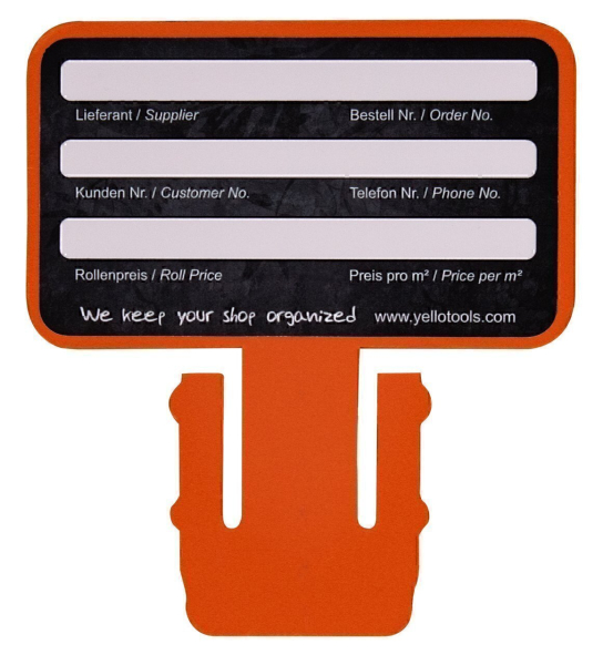 Yellotools MediaCard 2 Zoll | Beschriftungskarte für Folien