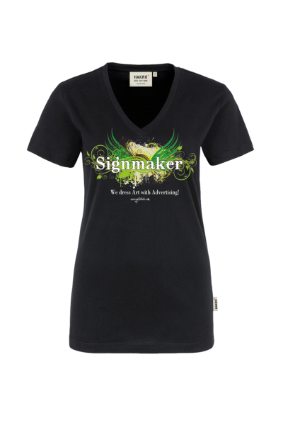 Yellotools Damen T-Shirt mit Motiv GreenWings vorn