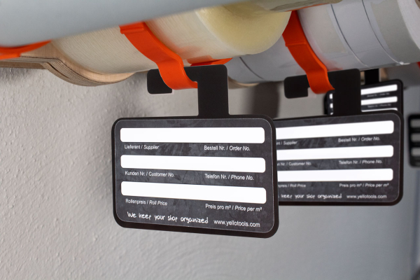 Yellotools MediaCard Hook | hanging labeling card for film rolls