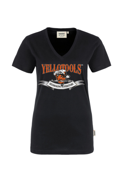 Yellotools Damen T-Shirt mit Motiv Yellotools vorn