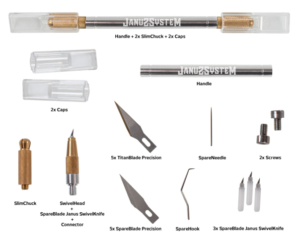 Yellotools Janus All-In Set | Tool System for Carwrappers and Signmakers Contents